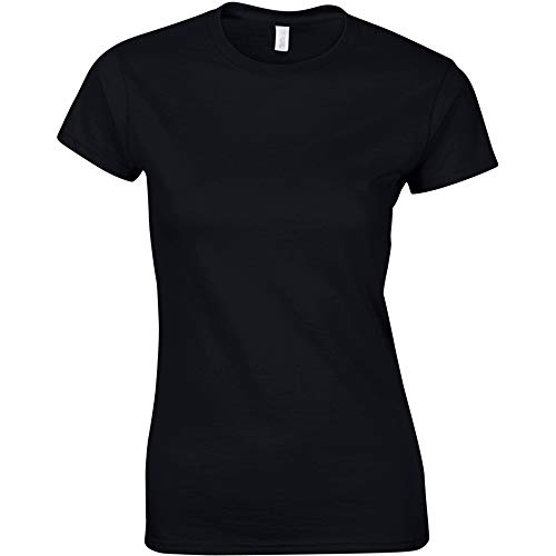 Gildan Damen Kurzarm T-Shirt (L) (Schwarz) von Gildan