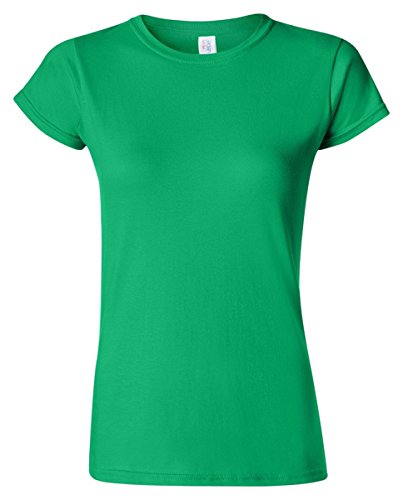Gildan Damen Kurzarm T-Shirt L,Irisches Grün Gildan Damen Kurzarm T-Shirt L,Irisches Grün von Gildan