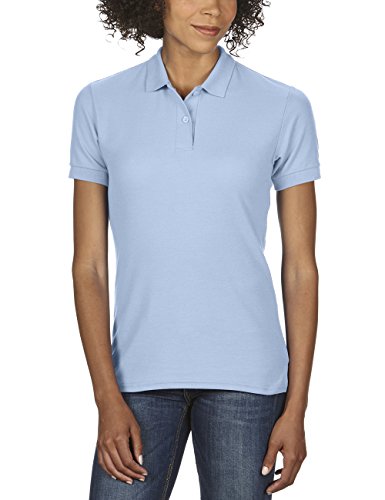 Gildan Damen Ladies' DryBlend Double Piqué Polo/75800L Poloshirt, Blau (Light Blue 69), 44 (Herstellergröße: XL) von Gildan