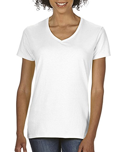 Gildan Damen-T-Shirt, L, Weiß von Gildan