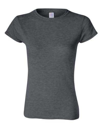 Gildan Damen Women's Softstyle Cotton, Style G64000l, 2-Pack T-Shirt, Dunkles Erika, Klein (2er Pack) von Gildan