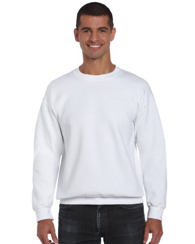 Gildan - DryBlend Crewneck Sweatshirt 'Set in Sweat' L,White von Gildan