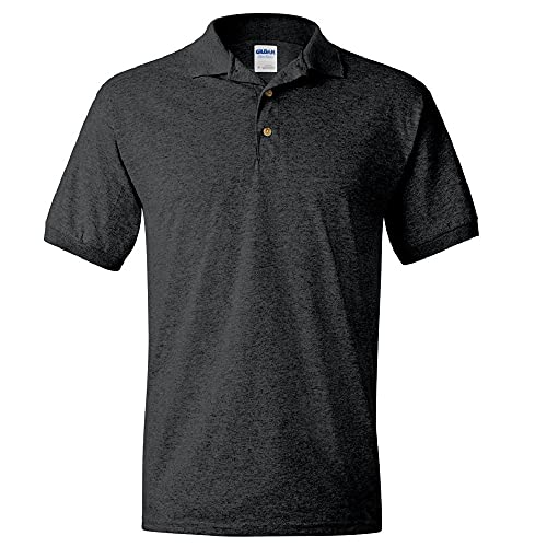 Gildan DryBlend Herren Polo-Shirt, Kurzarm (3XL) (Dunkelgrau) von Gildan