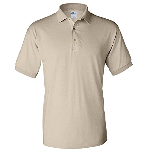 Gildan DryBlend Herren Polo-Shirt, Kurzarm (L) (Sand) von Gildan