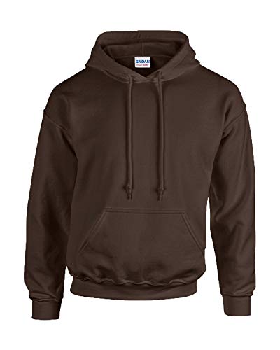 Gildan Herren Adult 50/50 Cotton/Poly. Hooded Sweat Sweatshirt, Gr. 2XL, DarkChocolate von Gildan
