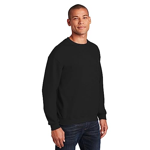 Gildan Sweatshirt für Erwachsene, Fleece, Rundhalsausschnitt, Stil G18000, Multipack, Onyx, Large von Gildan