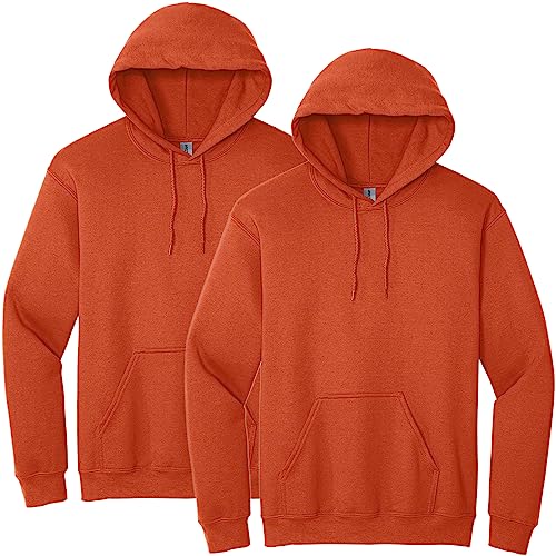 Gildan G18500 Heavy Blend Erwachsene, Orange/Abendrot im Zickzackmuster (Sunset Chevron), Large von Gildan