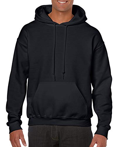 Gildan Gilden Kapuzen-Sweatshirt für Erwachsene Herren Damen Heavy Blend Pullover Hoodie Gr. M, Schwarz von Gildan