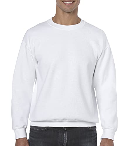 Gildan Heavy Blend Erwachsenen Crewneck Sweatshirt 18000 M, White von Gildan