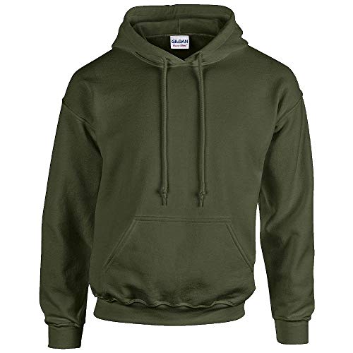 Gildan Heavy Blend Erwachsenen Kapuzen-Sweatshirt 18500 L, Military Green von Gildan