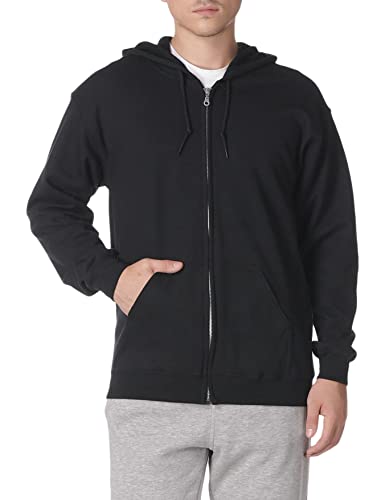Gildan Heavy Blend Kapuzenjacke (4XL) (Schwarz) von Gildan