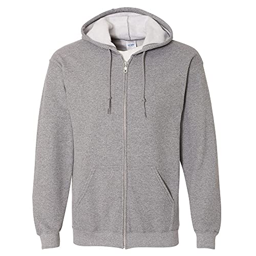 Gildan Heavy Blend Kapuzenjacke (M) (Graphit meliert) von Gildan