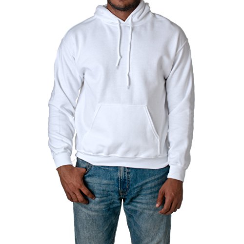 Gildan Heavy Blend Kapuzenpullover (L) (Weiß) L,Weiß von Gildan