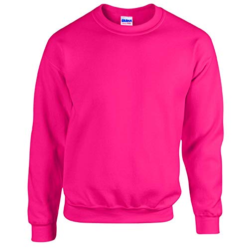 Gildan - Heavy Blend Sweatshirt - S, M, L, XL, XXL, 3XL, 4XL, 5XL /Safety Pink, S von Gildan