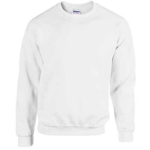 Gildan - Heavy Blend Sweatshirt - S, M, L, XL, XXL, 3XL, 4XL, 5XL /White, 5XL von Gildan