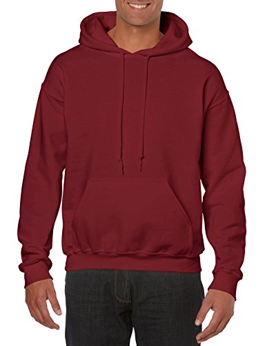 Gildan - Herren Sweatshirt mit Kapuze Rosso Granata X-Large von Gildan