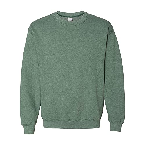 Gildan Heavy Blend Unisex Sweatshirt mit Rundhalsausschnitt (XL) (Dunkelgrün meliert) von Gildan