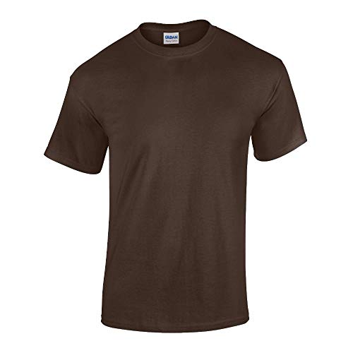 Gildan - Heavy Cotton T-Shirt '5000' / Dark Chocolate, XXL von Gildan