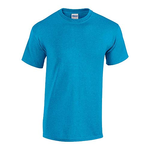 Gildan - Heavy Cotton T-Shirt '5000' / Heather Sapphire, L von Gildan