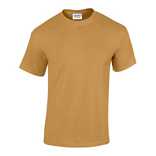 Gildan - Heavy Cotton T-Shirt '5000' / Old Gold, XXL von Gildan
