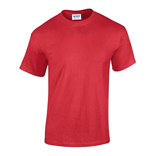 Gildan - Heavy Cotton T-Shirt '5000' / Red, 3XL von Gildan