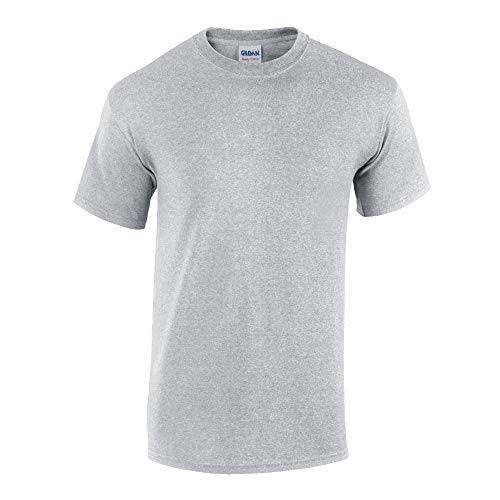 Gildan - Heavy Cotton T-Shirt '5000' / Sport Grey, 4XL von Gildan