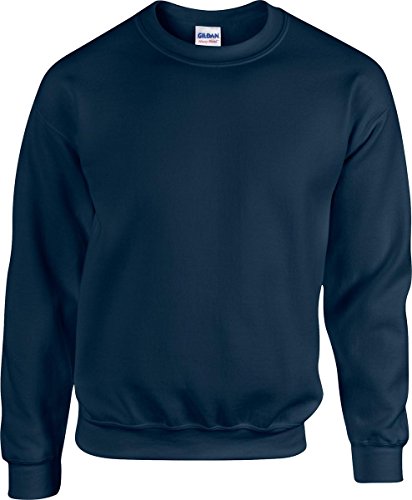 Gildan HeavyBlend Herren-Sweatshirt, Rundhalsausschnitt, Lange Ärmel Gr. Small, Navy von Gildan