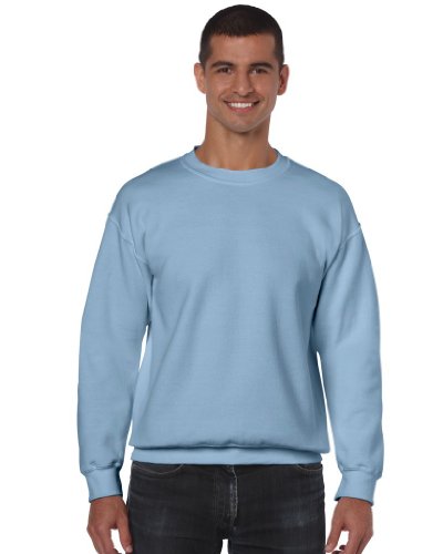 GILDAN Herren 50/50 Adult Crewneck Sweat Sweatshirt, Blau (Carolina Blue Carolina Blue), S von Gildan