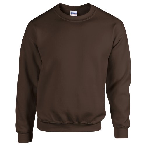 GILDAN Herren 50/50 Adult Crewneck Sweat Sweatshirt, Brown (Dark Chocolate), XL von Gildan