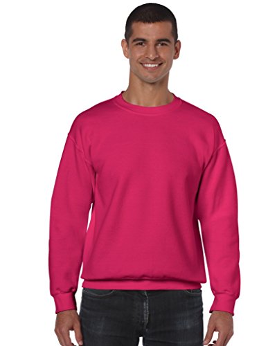 GILDAN Herren 50/50 Adult Crewneck Sweat Sweatshirt, Purple (Heliconia), XL von Gildan