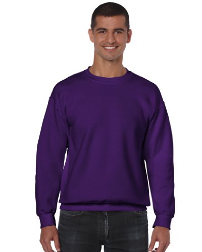 GILDAN Herren 50/50 Adult Crewneck Sweat Sweatshirt, Violett (Purple Purple), M von Gildan