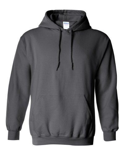 Gildan Erwachsene 50/50 Kapuzenpullover Uni 18500 Gr. XXL, anthrazit von Gildan