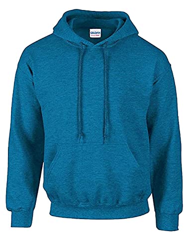 Gildan Herren Adult 50/50 Cotton/Poly. Hooded Sweat Sweatshirt, Gr. M, AntiqueSapphire von Gildan