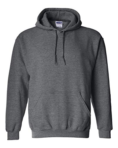 Gildan Herren Adult 50/50 Cotton/Poly. Hooded Sweat Sweatshirt, Gr. M, GraphitHeather von Gildan