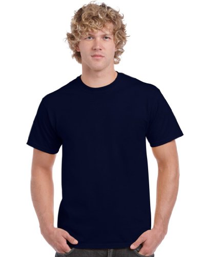 GILDAN Herren Adult Ultra Cotton T-Shirt, Blau (Navy), XXX-Large (Herstellergröße: 3XL) von Gildan