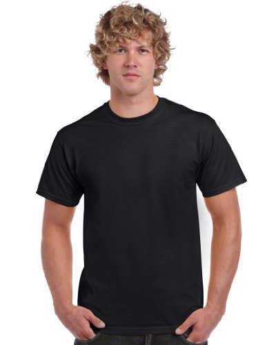 GILDAN Herren Adult Ultra Cotton T-Shirt, Schwarz (Black), XXXX-Large (Herstellergröße: 4XL) von Gildan