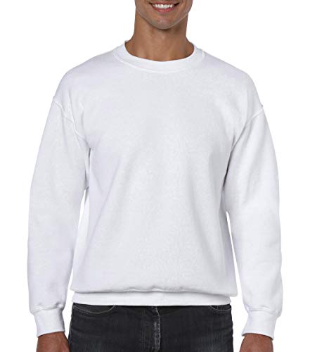 Gildan Herren Asymmetrischer Kapuzenpullover, Weiß XL von Gildan