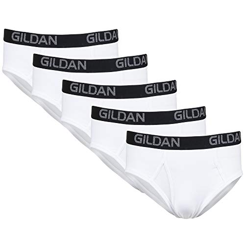 Gildan Herren Baumwoll-Stretch Slip, Artic White (5er-Pack), X-Large von Gildan