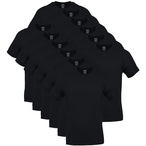 Gildan Herren Crew T-Shirts Multipack Style G1100, Schwarz (12er-Pack), Mittel von Gildan