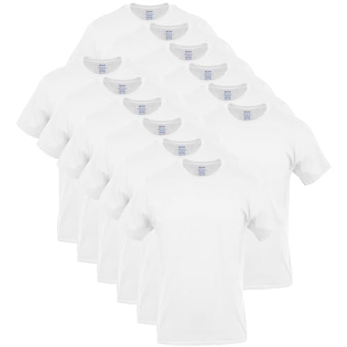 Gildan Herren Crew T-Shirts Multipack Style G1100, Weiß (12er-Pack), XX-Large von Gildan