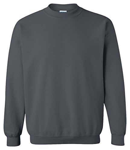 Gildan Herren Sweatshirt aus Fleece mit Rundhalsausschnitt, Stil G18000 T-Shirt, Dunkles Erika, S von Gildan