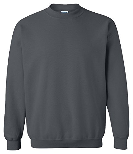 Gildan Herren Sweatshirt aus Fleece mit Rundhalsausschnitt, Stil G18000 T-Shirt, Dunkles Erika, XXL von Gildan