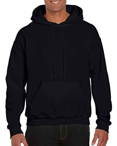 Gildan Herren DryBlend Erwachsene Kapuzen-Sweatshirt Hoodie, Schwarz, 41609 von Gildan