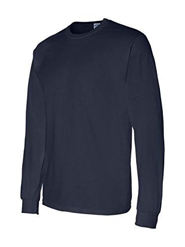 Gildan Herren DryBlend Langarm-t-Shirt, Stil G8400, 2er-Pack Hemd, Marineblau, XL von Gildan