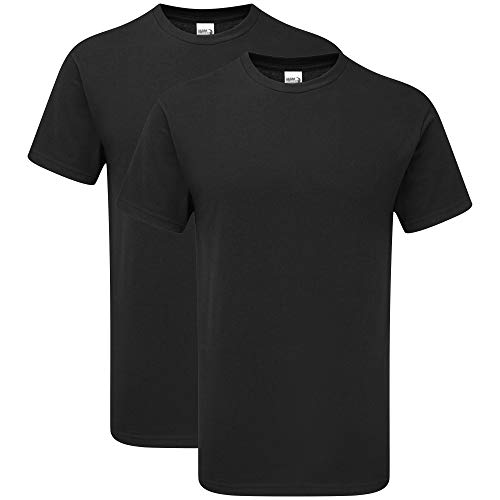 Gildan Uni-Erwachsene, 2-Pack, Style Gh000 T-Shirt, Schwarz (2er-Pack), L von Gildan