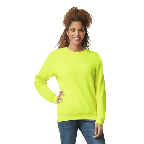 Gildan Herren Fleece Crewneck Style G18000 Multipack Sweatshirt, Grün (Safety Green), X-Large von Gildan