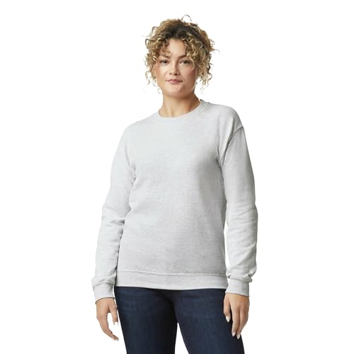 Gildan Herren Sweatshirt aus Fleece mit Rundhalsausschnitt, Stil G18000 T-Shirt, Aschgrau, L Gildan Herren Sweatshirt aus Fleece mit Rundhalsausschnitt, Stil G18000 T-Shirt, Aschgrau, L von Gildan