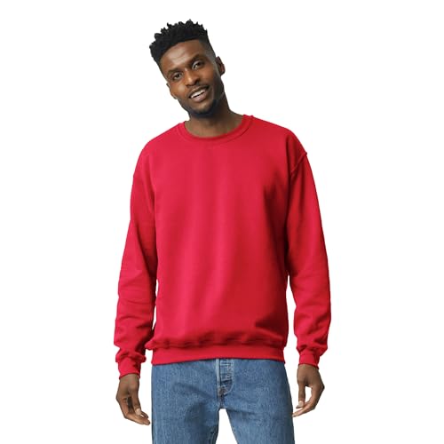 Gildan Herren Fleece Crewneck Style G18000 Multipack Sweatshirt, rot, XXX-Large von Gildan