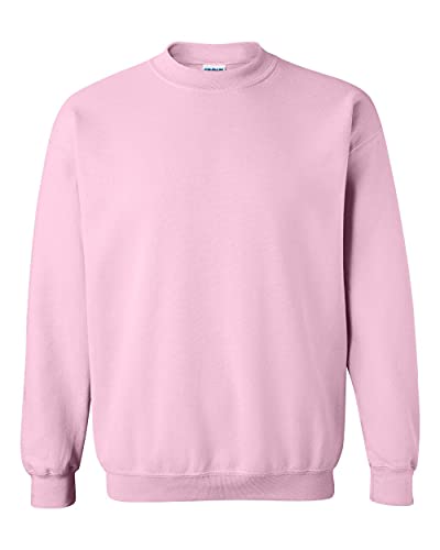 Gildan Herren Fleece Crewneck Sweatshirt Style G18000, Hellrosa, Small von Gildan