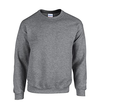 Gildan Herren Fleece Crewneck Sweatshirt Style G18000 Hemd, Blickdicht,1x Graphit & 1x HL Kauf Notizblock, L Gildan Herren Fleece Crewneck Sweatshirt Style G18000 Hemd, Blickdicht,1x Graphit & 1x HL Kauf Notizblock, L von Gildan